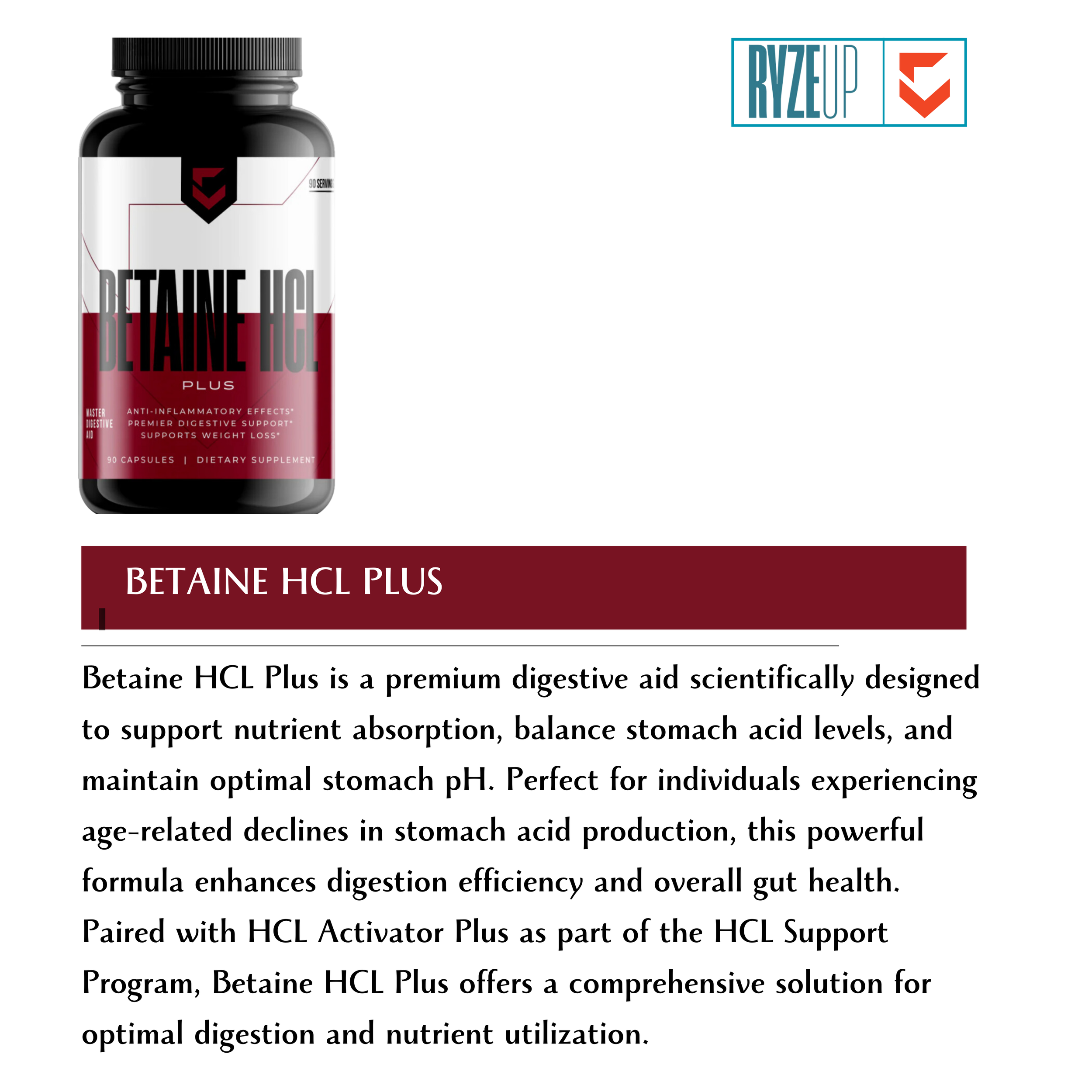 Betaine HCL Plus