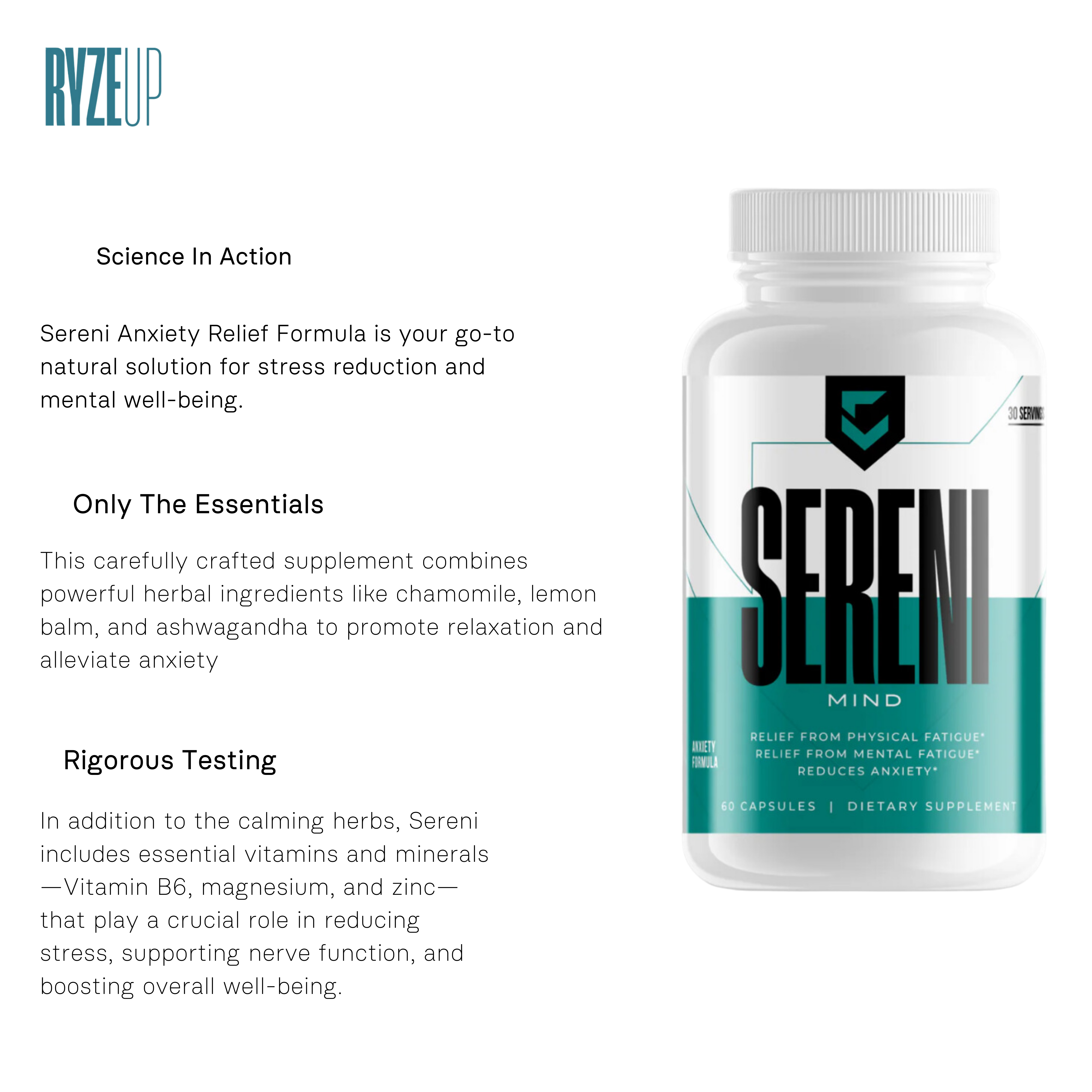 Sereni Anxiety Relief Supplement