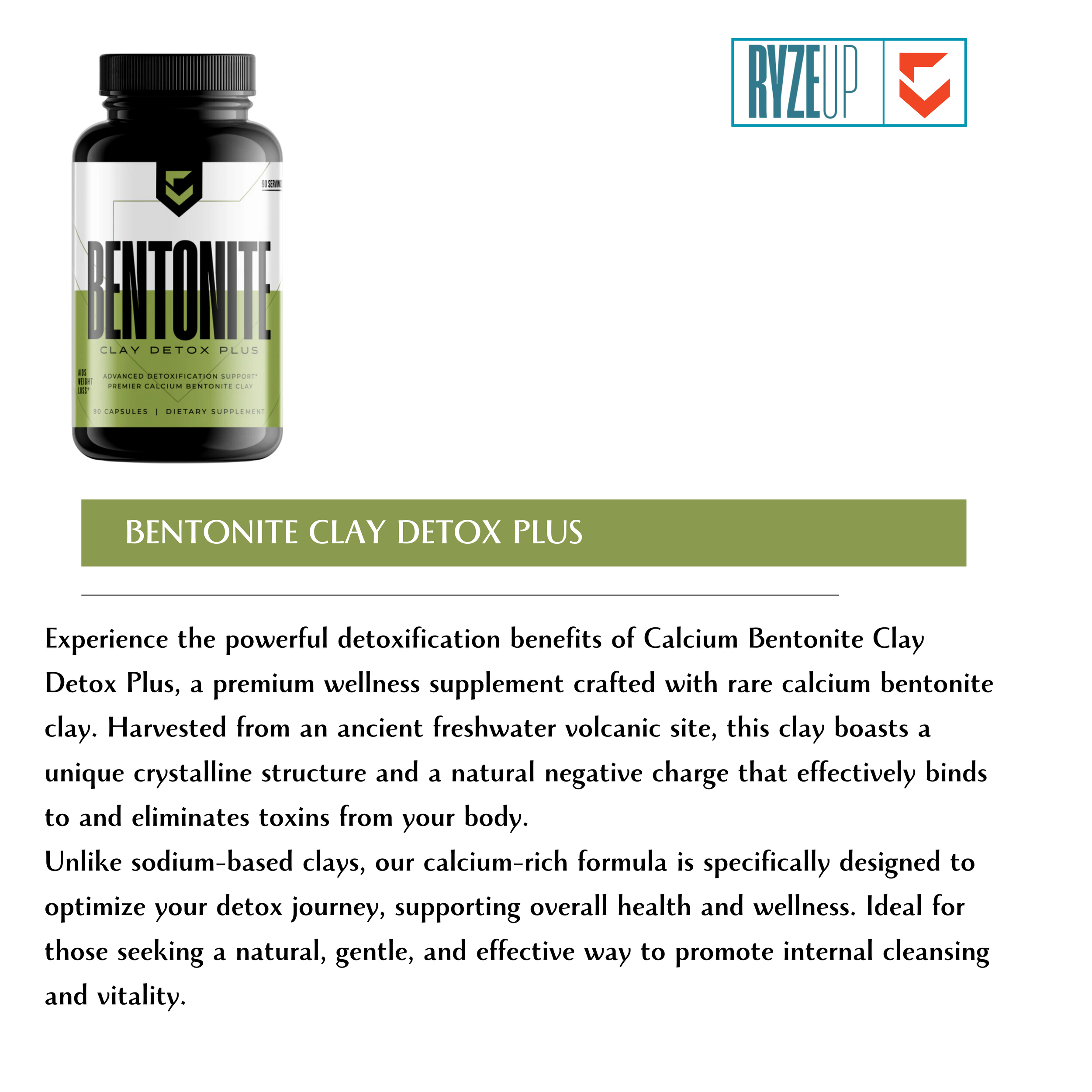 Bentonite Clay Detox Plus